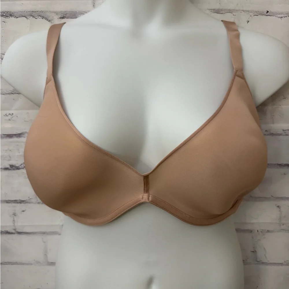 Skims Bra 44DD Weightless Demi Bra Clay Beige Underwire Comfortable Airy Lined - Picture 1 of 9